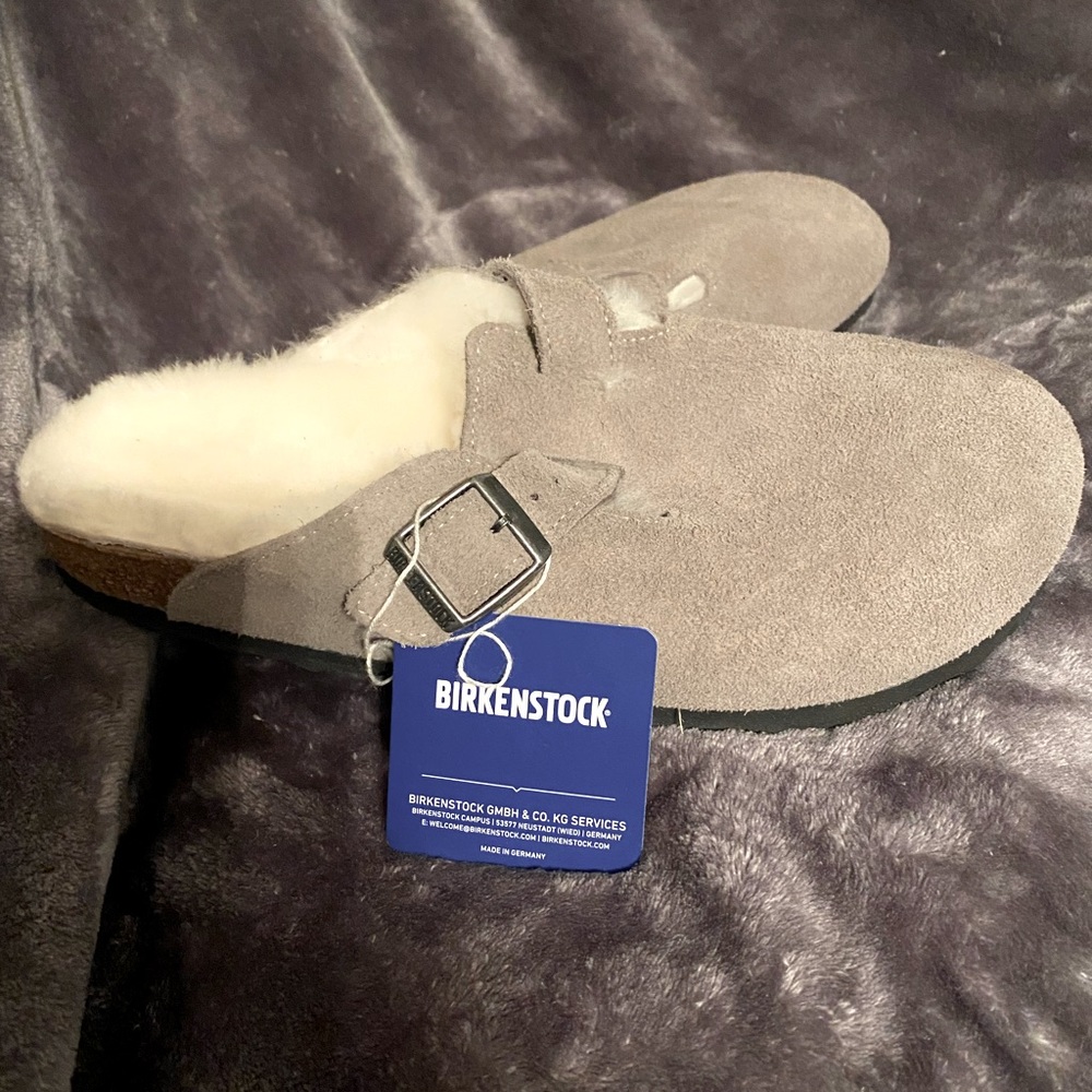 Birkenstock Sherpa Lined Slip On Clogs